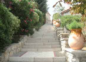 La mont�e vers l'�glise