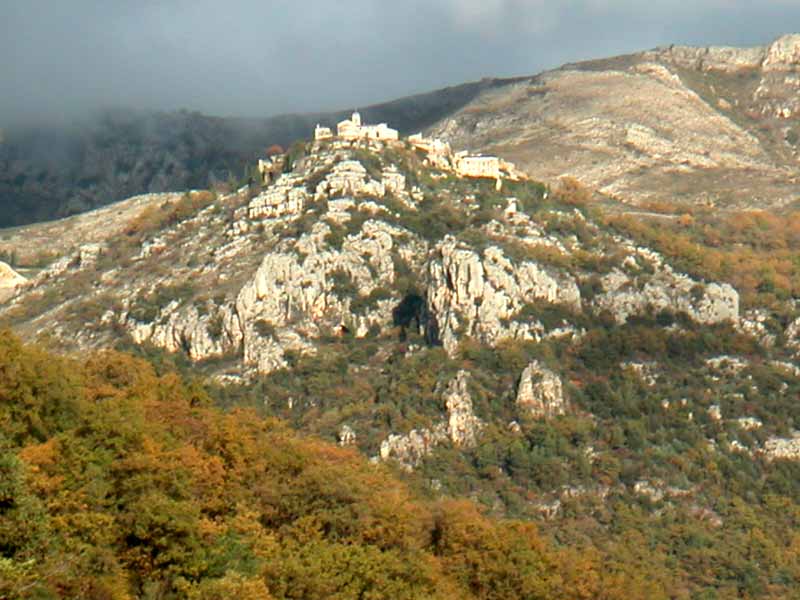 Gourdon vue du bar sur loup