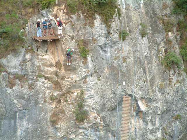 La via ferrata