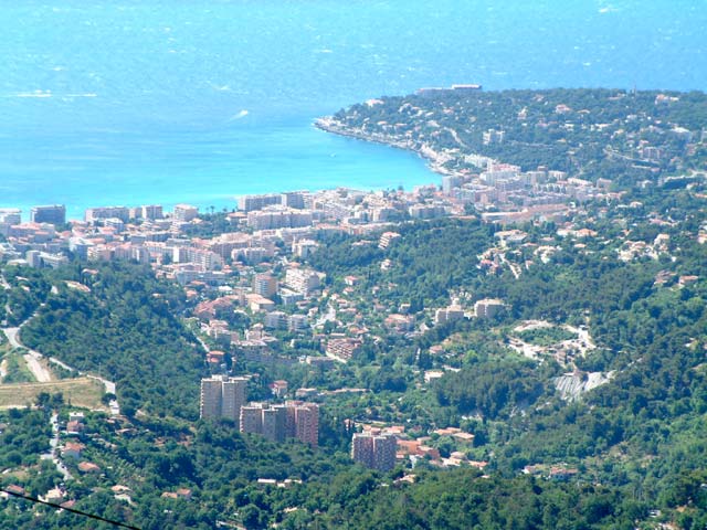 Menton vue de Sainte Agnes